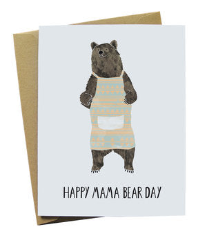 Happy Mama bear day greeting card