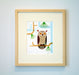 framed Owl print