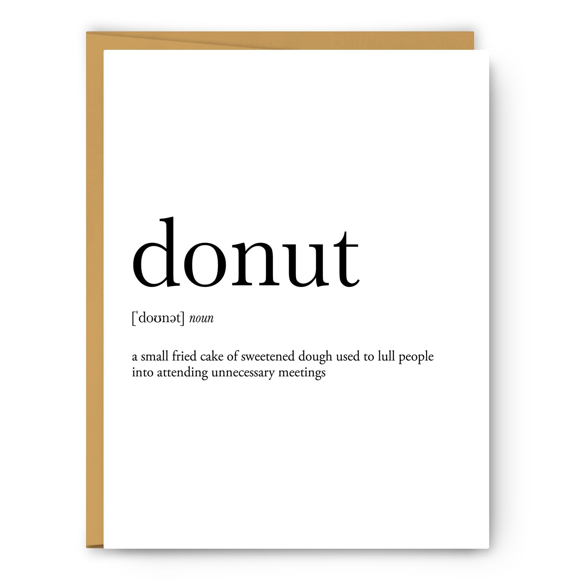 donut noun greeting card