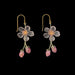 flower drop earrings
