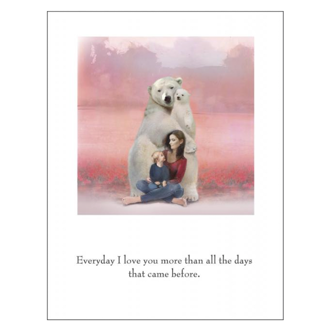 Everyday I love you more than all the days Blank Greeting card