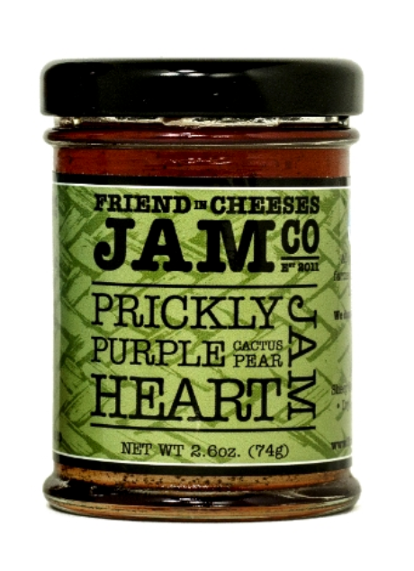 prickly purple cactus pear heart jam