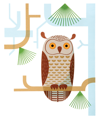 owl greeting card