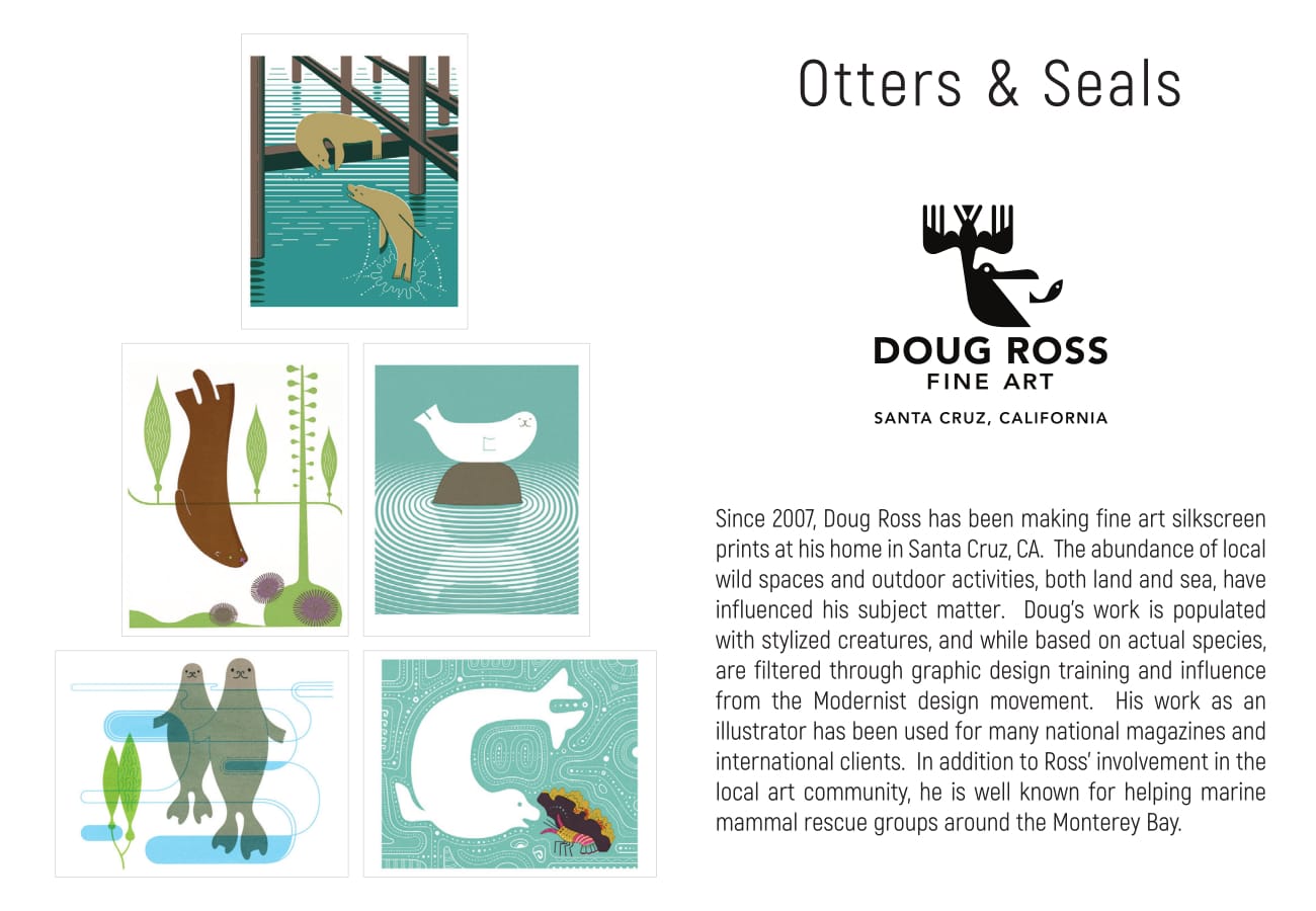 Doug Ross Otters & Seals Card collection