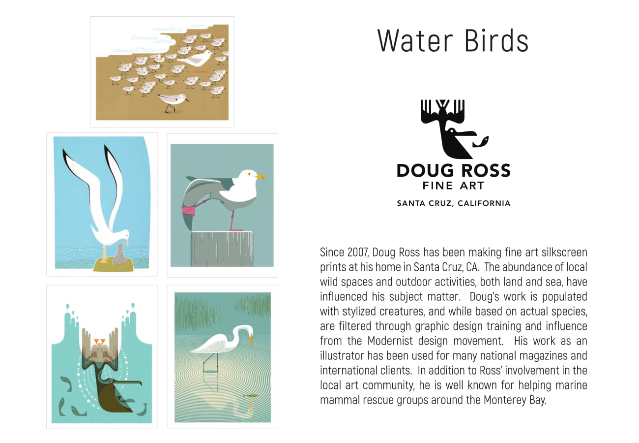 Doug Ross water bird card collection