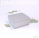 wood ring box dimensions