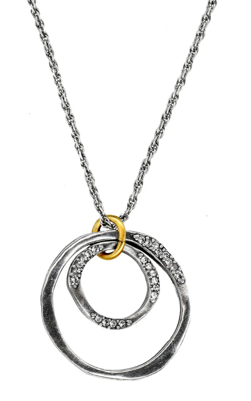 circle pendant earrings