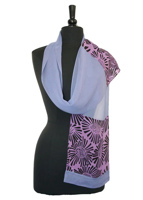 purple sunflower scarf