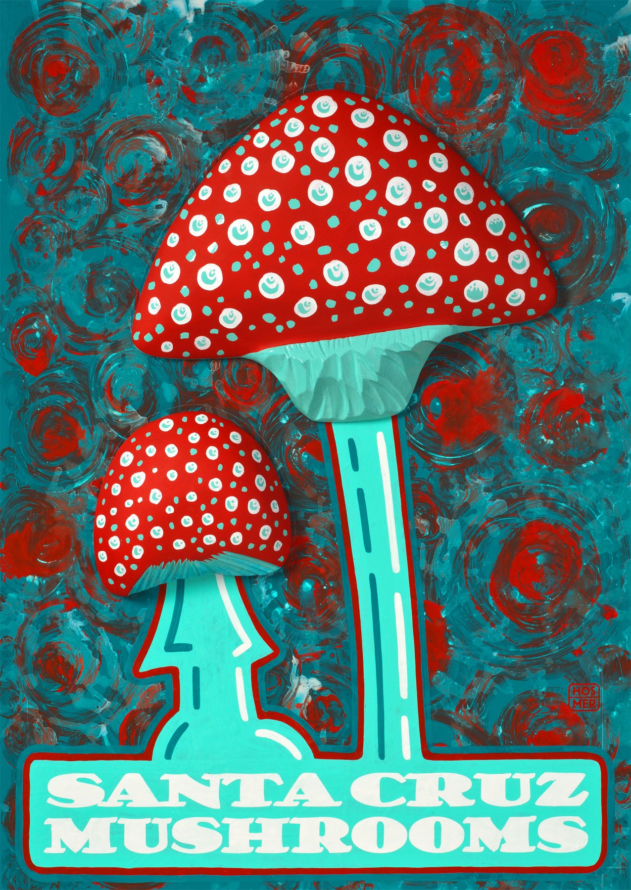 Santa Cruz Mushrooms postcard