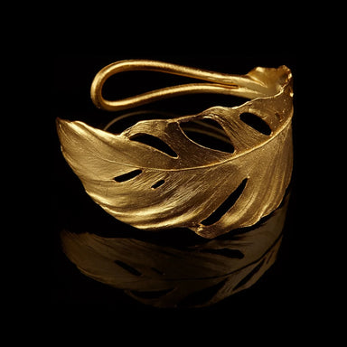 gold feather bracelet