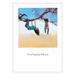 I love hanging with you Blank Greeting card