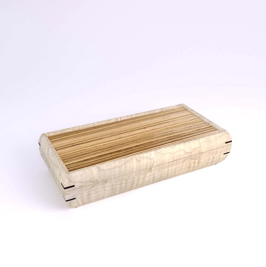 small wood valet box