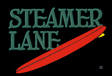 Steamer lane graphic print
