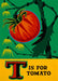 T is for Tomato blank greeting card