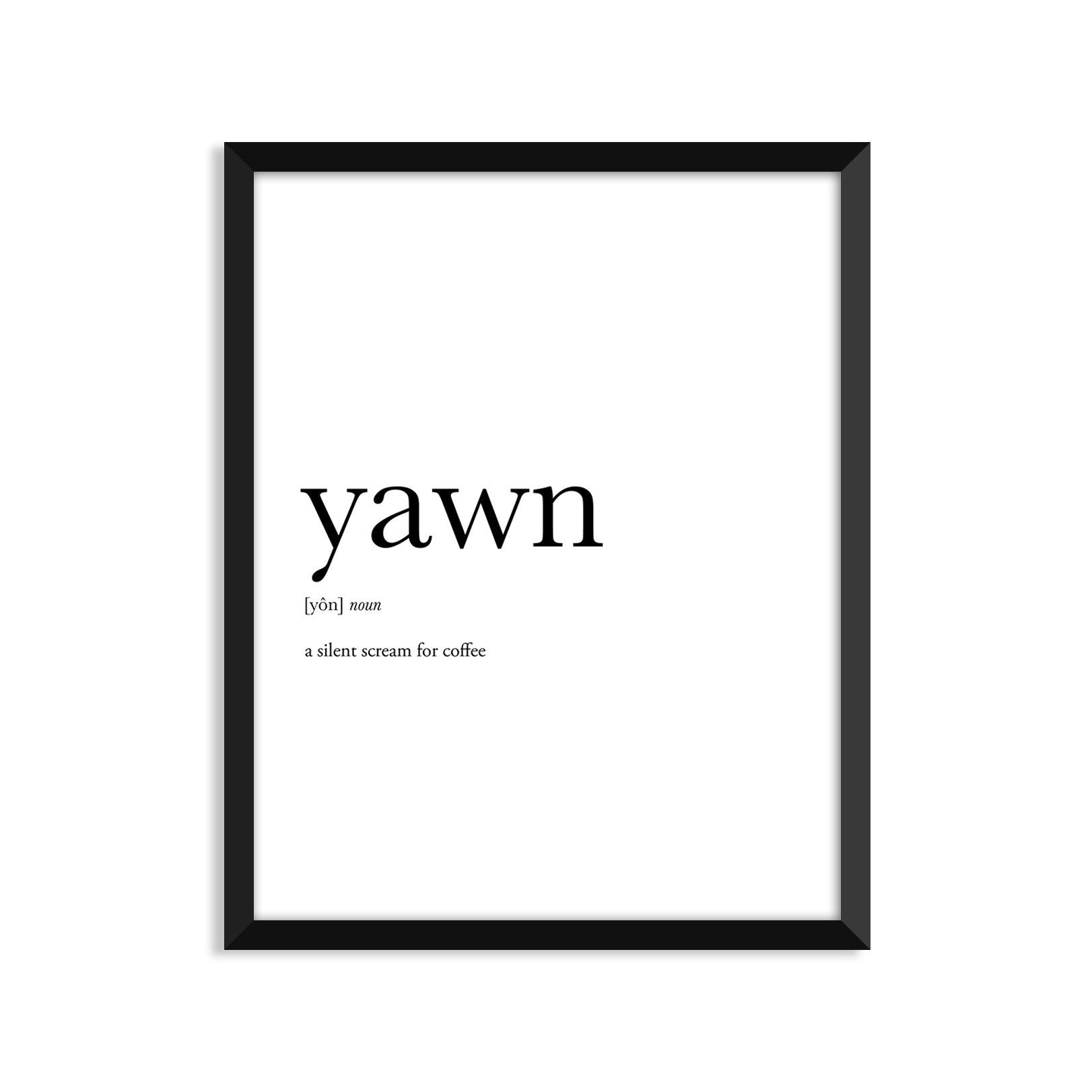yawn noun greeting card