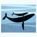 digital whale art print