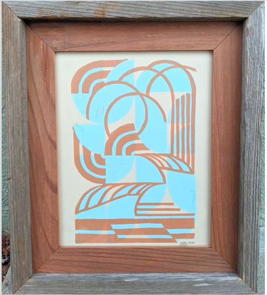 wind and barrels framed print