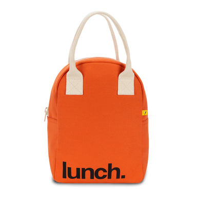 orange lunch bag