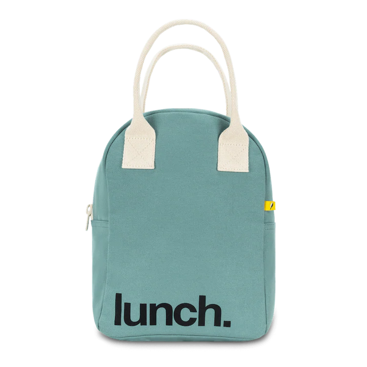 blue lunch bag