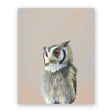 owl art on wood