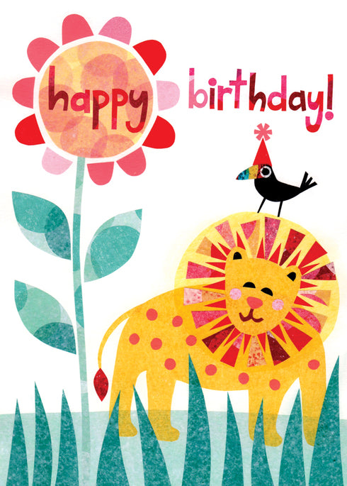 Happy Birthday Lion Greeting card