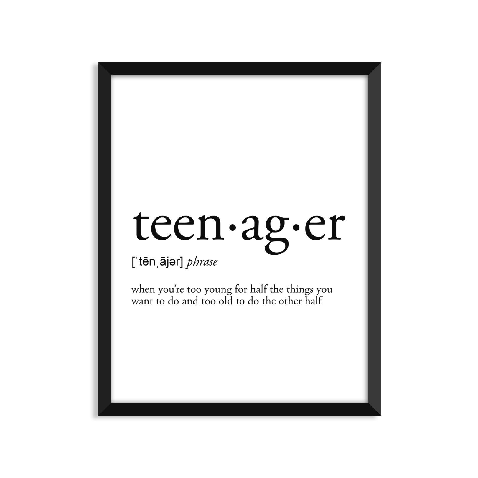 teenager noun greeting card