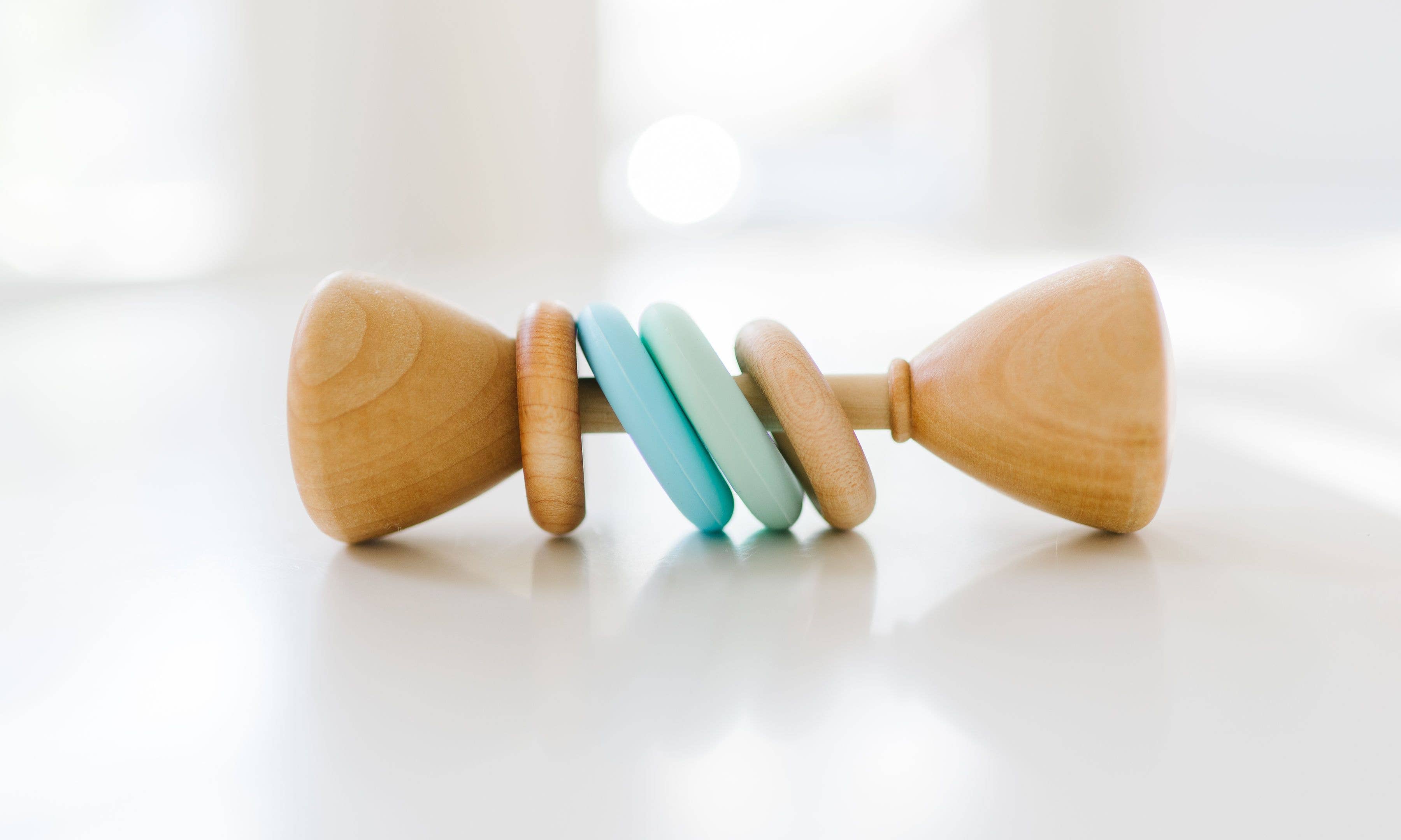 wooden classic rattle
