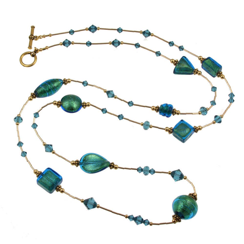 Teal We Meet Again Long Necklace