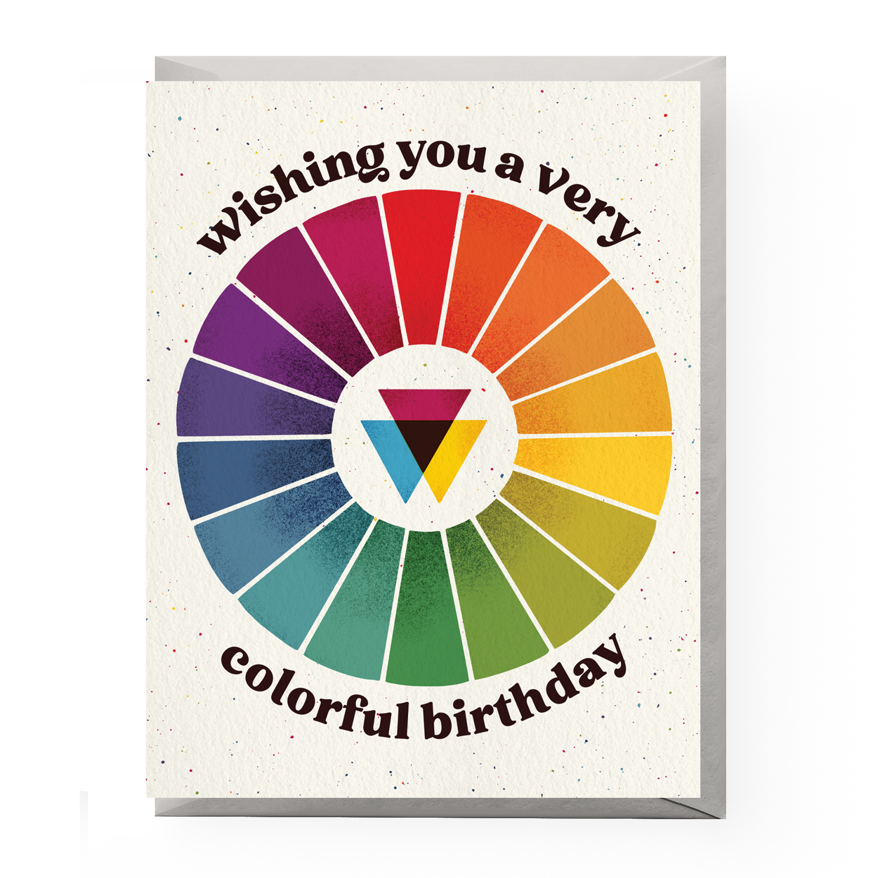 wishing you a very colorful birthday greeting card