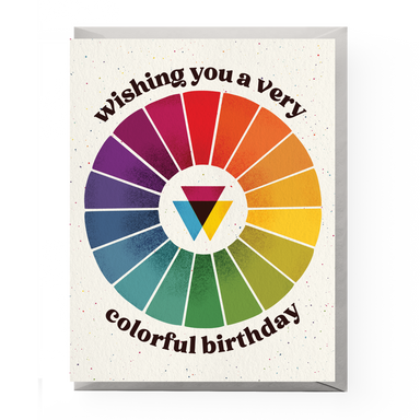 wishing you a very colorful birthday greeting card
