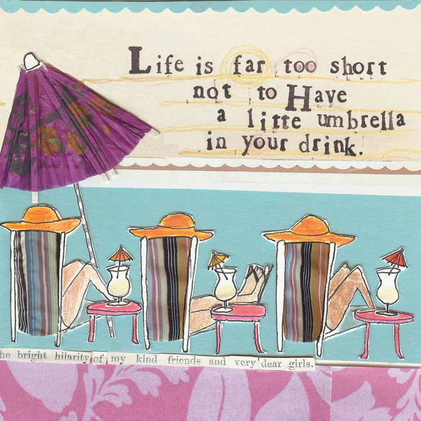 Life is far too short cocktail napkin