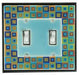 colorful decorative ceramic switch plates double wide