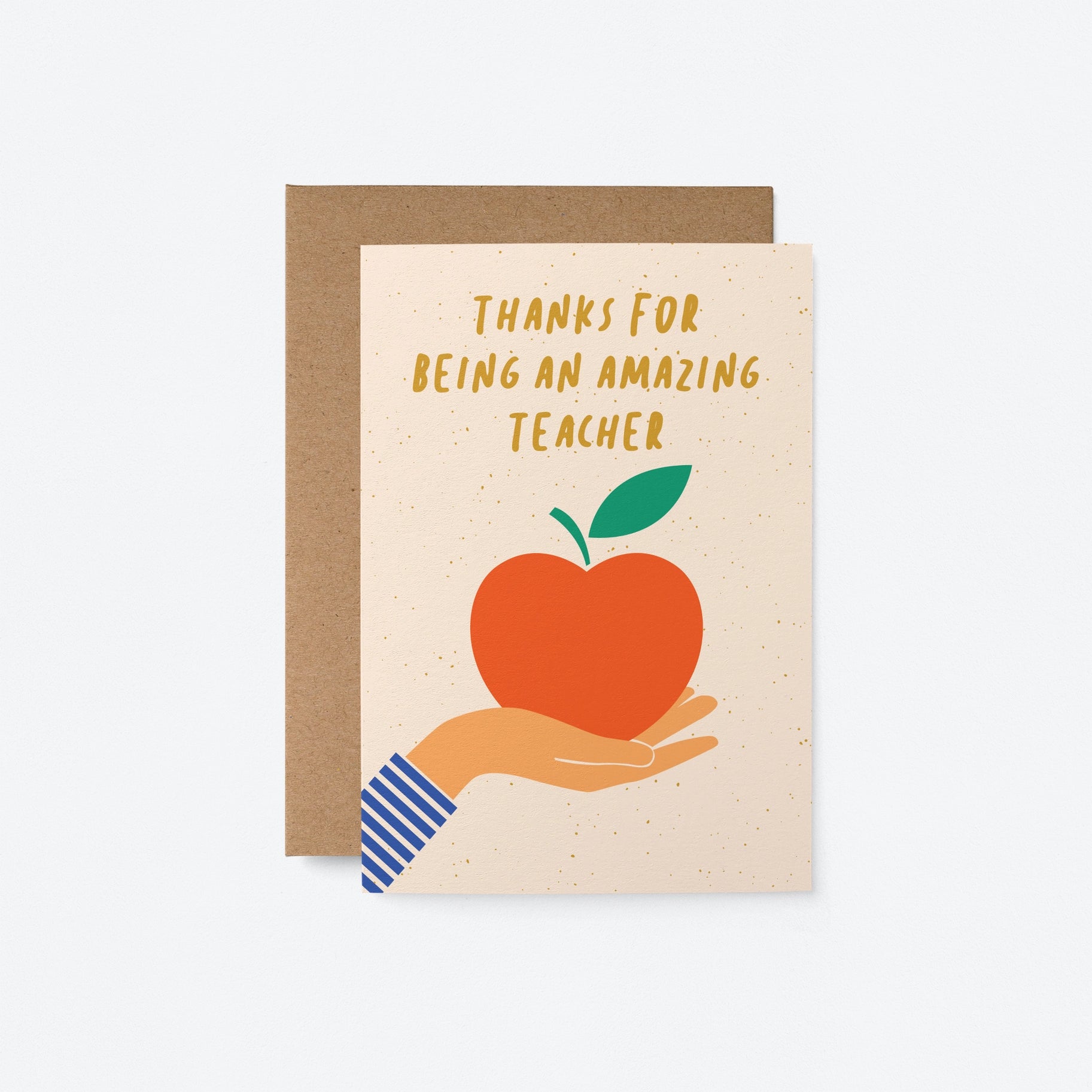 Thanks for being an amazing teacher greeting card