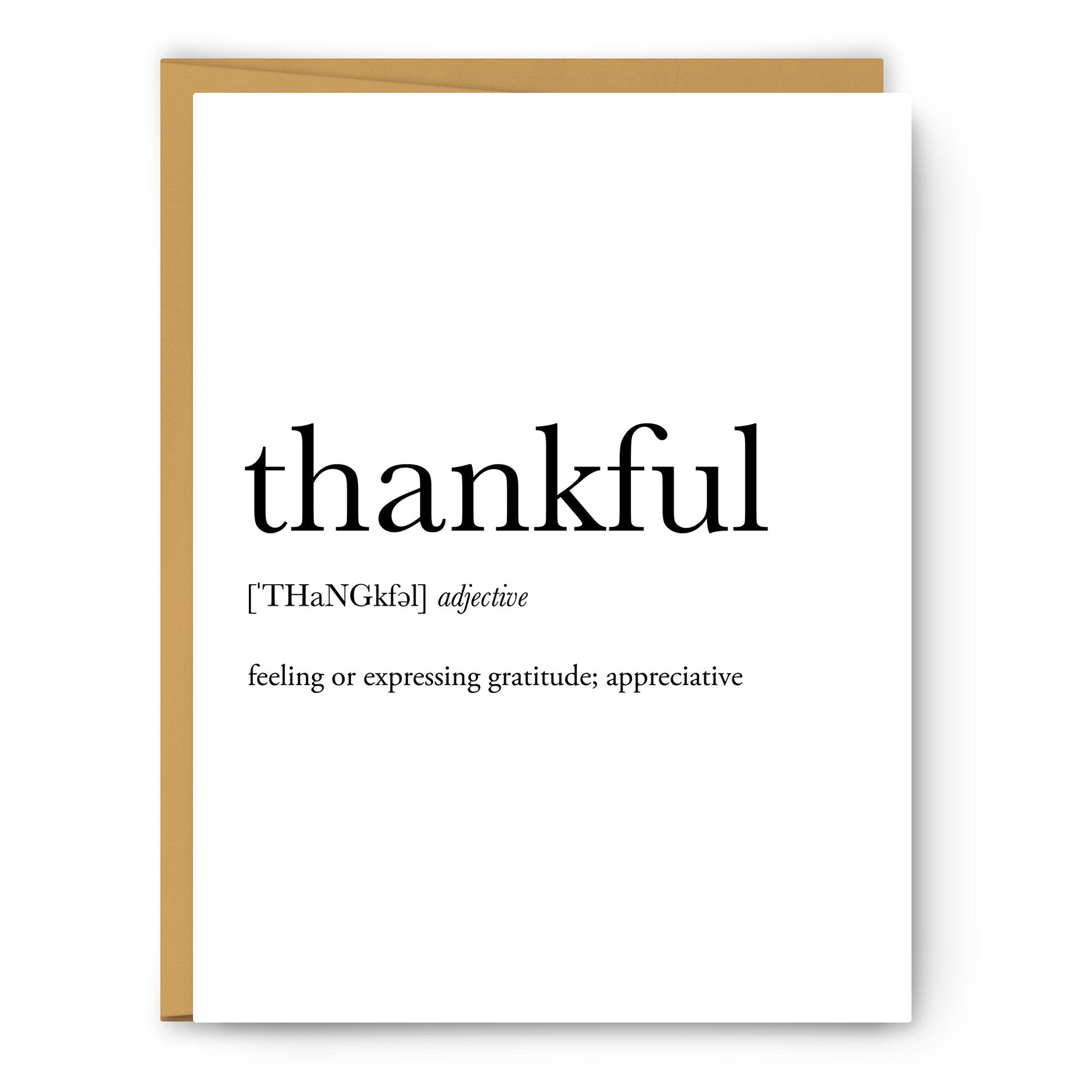 thankful greeting card