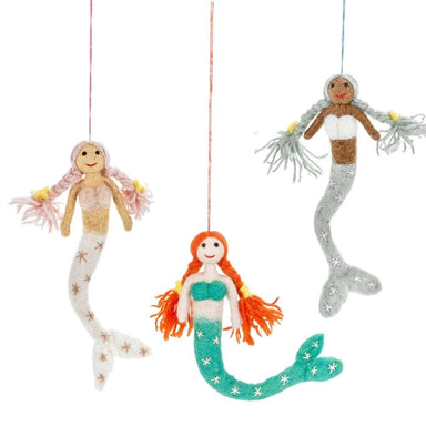 felt mermaids ornament
