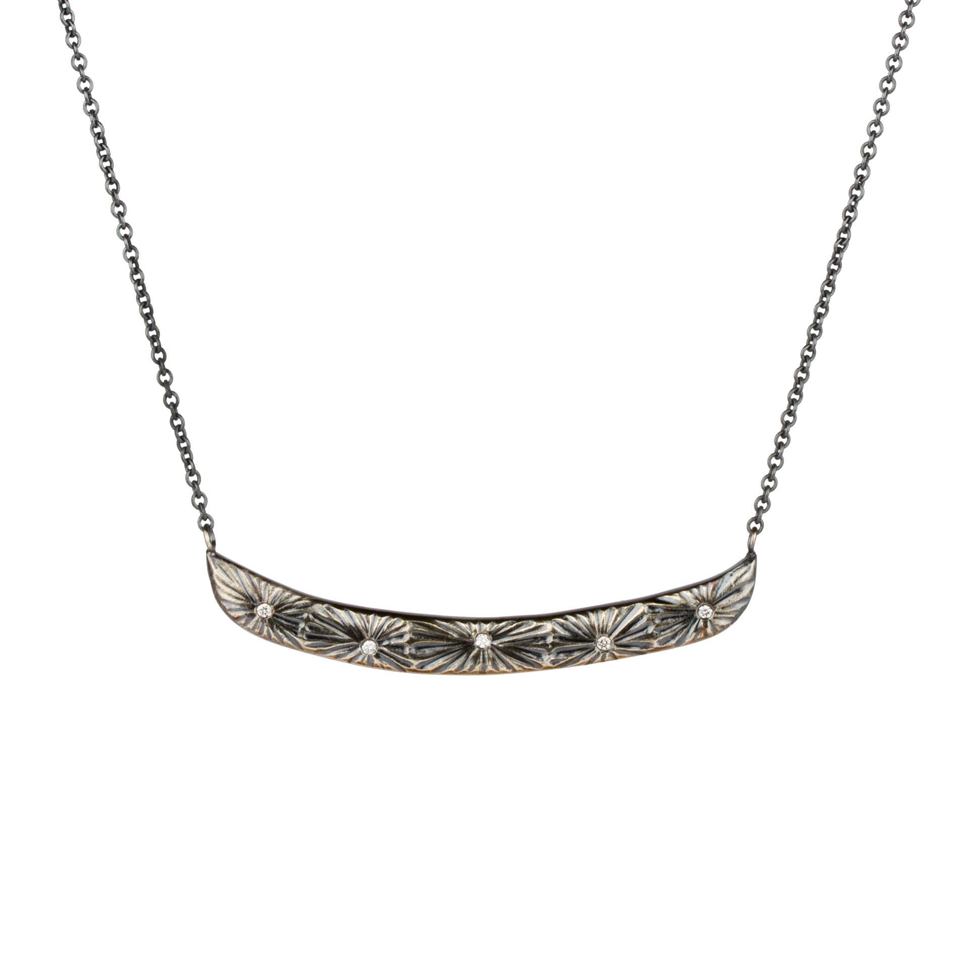 diamond bar pendant necklace