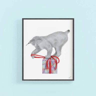 Lynx framed art print
