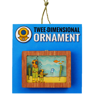 diver wood ornament