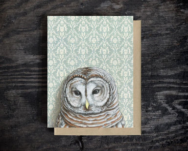 owl blank greeting card