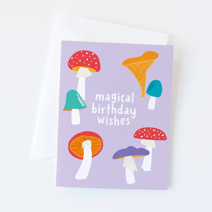 Magical birthday wishes greeting card