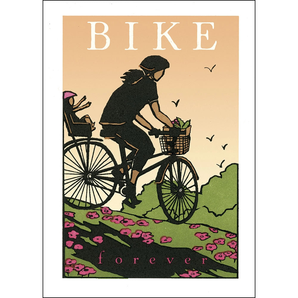 bike blank greeting card