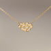 cluster gold diamond necklace