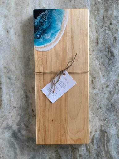 art resin rectangle wood cutting board