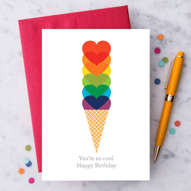 you're so cool Happy Birthday greeting card
