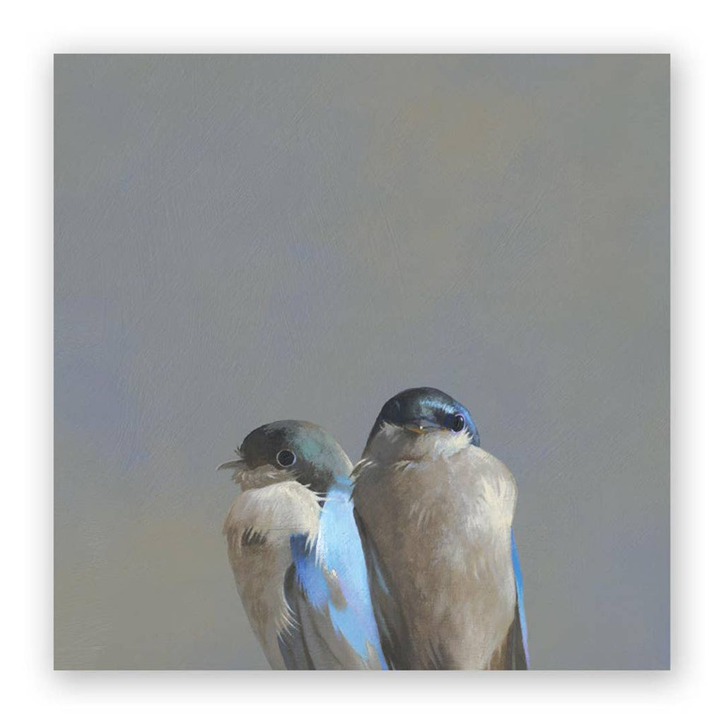 Swallow Pair Panel Wings on Wood | 10x10