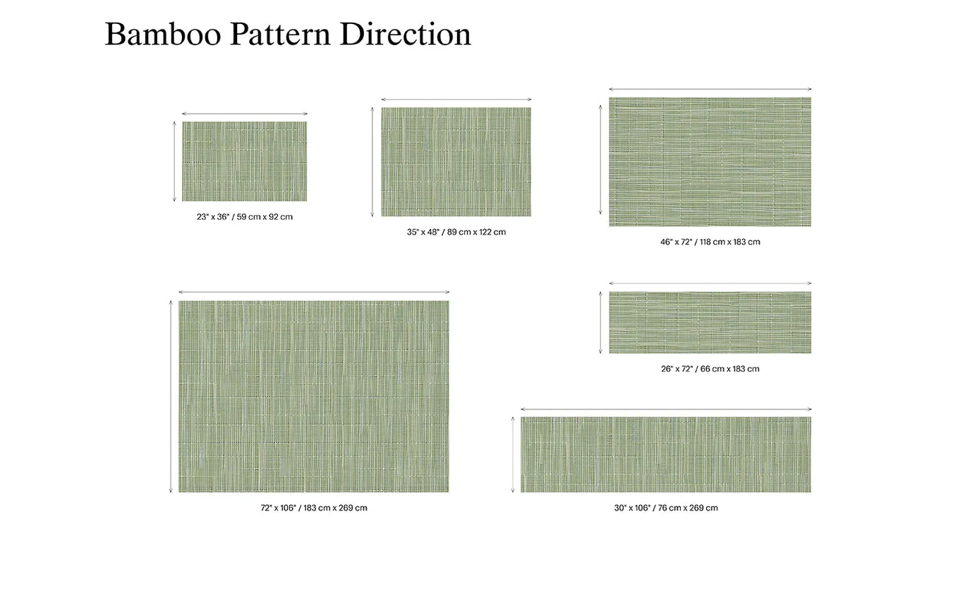 Chilewich bamboo patterns and sizes