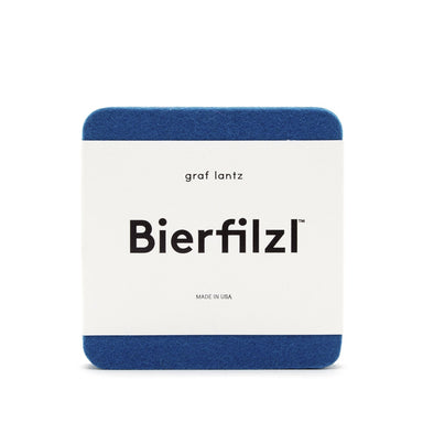 bierfilzl blue felt coaster