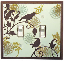 songbird ceramic light switch plate