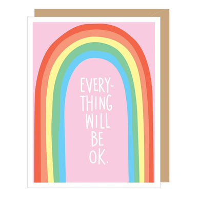Rainbow everything will be ok greeting card