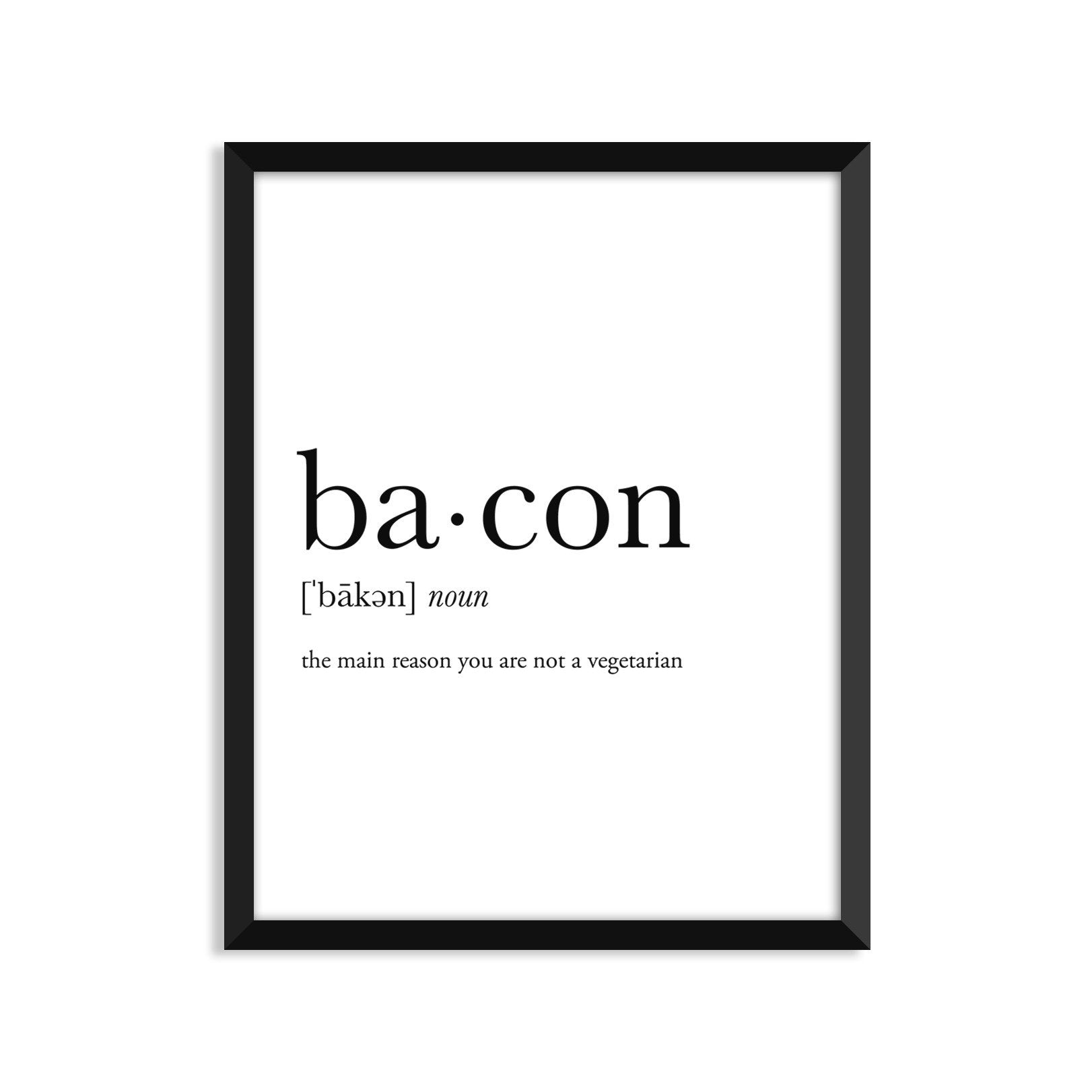 bacon noun greeting card